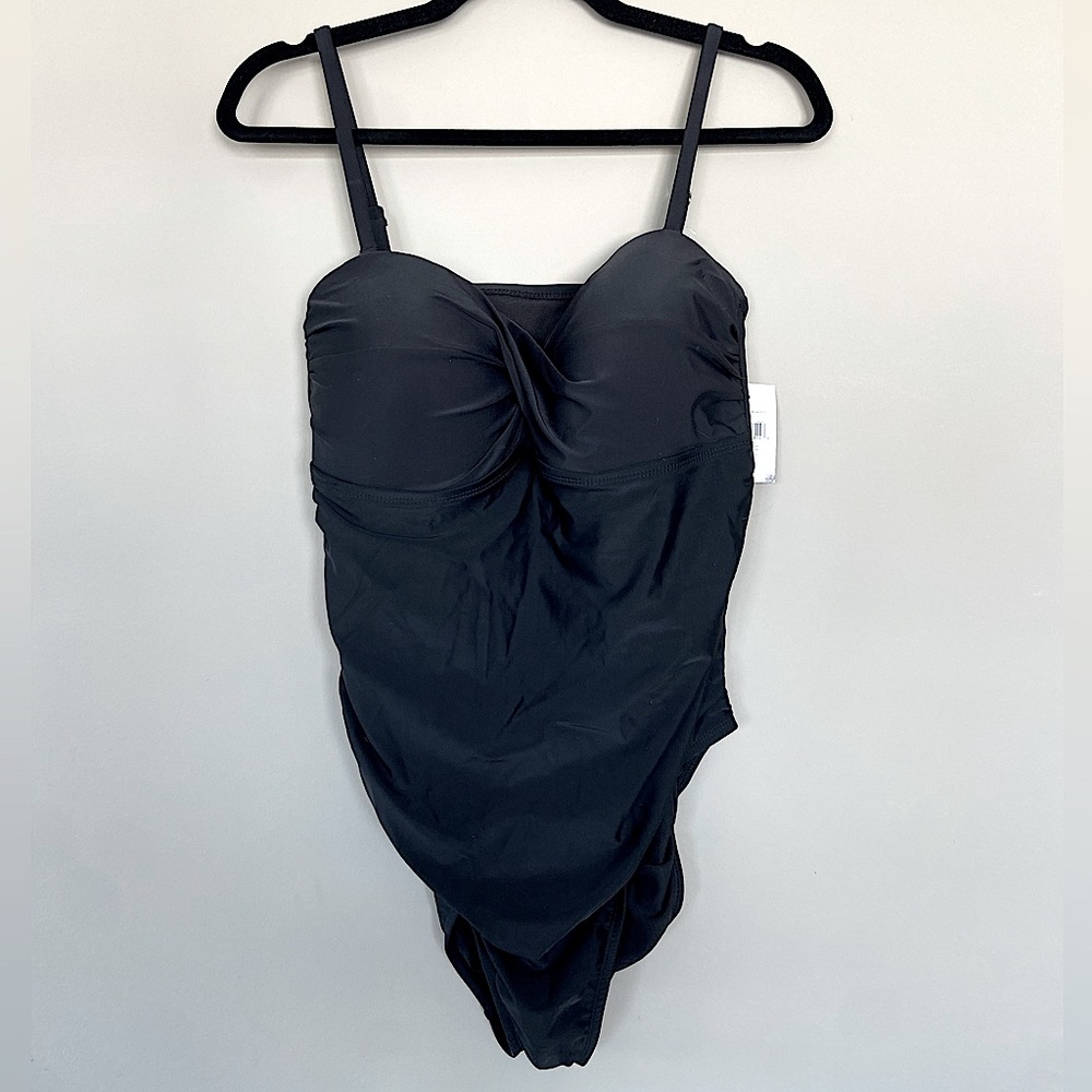 Black one piece swimsuit